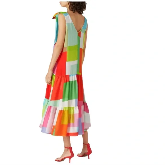 Tanya TaylorDonatellasilk streipe midi shift Dress